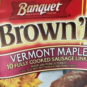 Sausage, Vermont maple