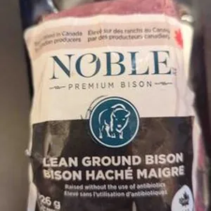 Lean ground bison meat