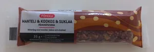 Pähkinäpatukka manteli & kookos & suklaa