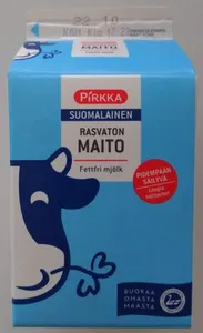 Suomalainen rasvaton maito