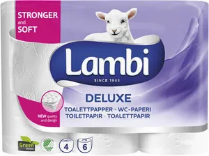 Toalettpapir Deluxe 6rl Lambi