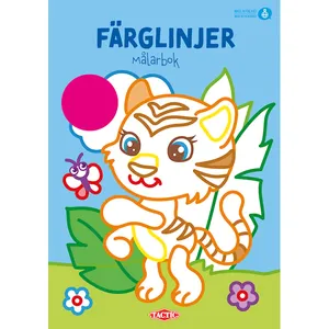 Färglinjer målarbok Tactic