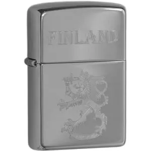 Zippo 250SLF Finlands Leijon Finland blank krom