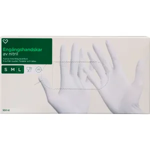 Hjärtats Engångshandskar Nitril 100-pack L