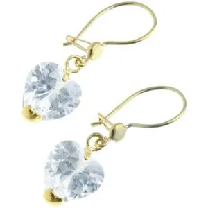 Övrigt Guld örhängen med zirkonia hjärtan PK2-17B