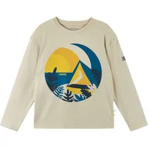 Reima Inista BugProof Long Sleeve T-shirt Junior, 104, Sandy Beige