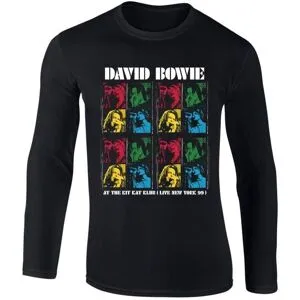 David Bowie New York Kit Kat Club långärmad t-shirt