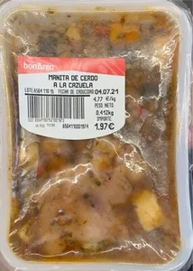 Manita de cerdo a la cazuela