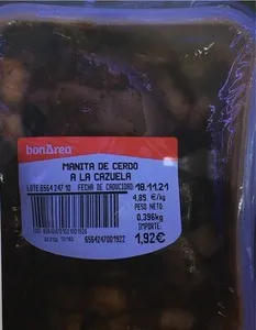 Manita de cerdo a la cazuela