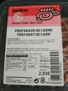 Preparado de carne