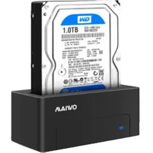 Maiwo USB 3.1-dockningsstation för 2.5" och 3.5" SATA-hårddiskar