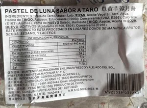 Pastel de luna sabor taro (llena)