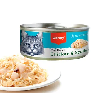 wanpy - Wanpy Canned CatFood Chicken & Scallop 95g - 95g