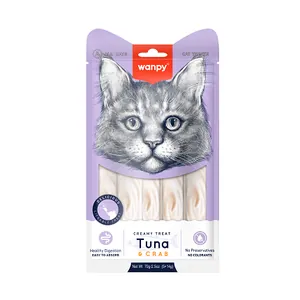 wanpy - Wanpy Cat Creamy Lickable Treat Tuna & Crab 70g (5x14g) - 70g (5x14g)
