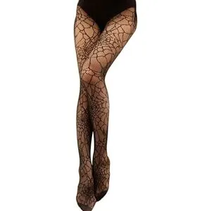 Halloween Strumpbyxor för kvinnor Spindelnät Bodysuit Witch Fancy Dres