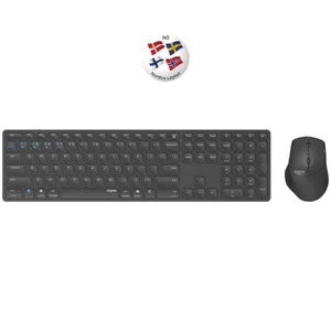 RAPOO Keyboard/Mice Set 9800M Wireless Multi-Mode Dark Grey