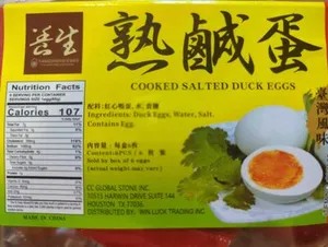 Cooked salted duck eggs