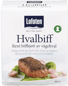 Lofoten Hvalbiff Frossen 400g