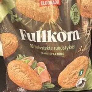 Fullkorn halvgstekte rundstykker