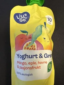 Yoghurt&Grøt. Mango, Eple, Havre & Pasjonsfrukt