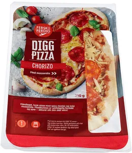 Digg pizza Chorizo