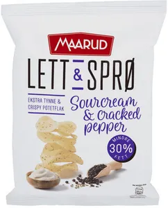 Lett & Sprø Sourcream & Cracked pepper