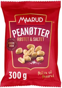 Peanøtter Røstet & Saltet 300g Maarud