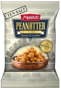 Peanøtter Røstet & Usaltet 200g Maarud