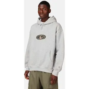 District 46 Loose fit hoodie Male M Grå