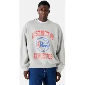 District 46 Sweatshirt med tryck Male XS Grå