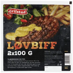 Grilstad Løvbiff 2x100g