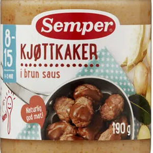 Kjøttkaker 8mnd 190g Småfolk