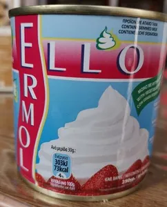 Postre lácteo para batir