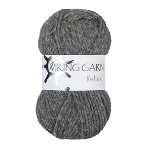 Reflex Garn Ullmix 50 g Grå 415 Viking Garn