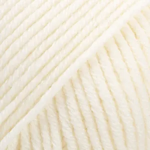 Merino Extra Fine Uni Colour Garn Merinoull 50 g Natur (01) Drops