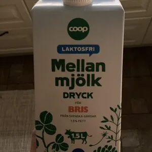 Mellanmjölk Laktosfri