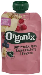 Semper Organix Grøt Eple/Banan/Br.bær/Blåbær 6md