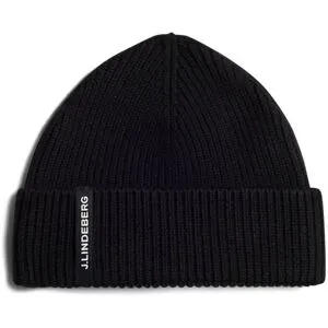 J.Lindeberg Juan Merino Beanie, Black, One Size
