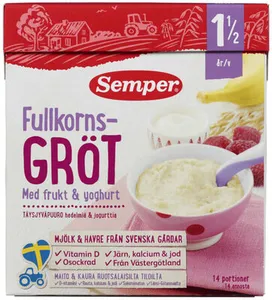 Havregrøt Ban&Bring&Yog 18mnd 470g Semper