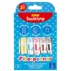 Småtting Tuschpennor från 2 år 6-pack Sense