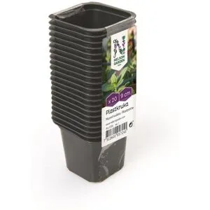 Nelson Garden 5724 Plastkruka Svart 9 Cm, 20-Pack, Odling