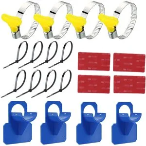 Rörhållare för Simbassänger - Säkert Poolrörfäste Grey