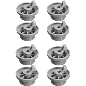Diskmaskin Nedre Korg Hjul Ersättning - 8 Pack, Kompatibelt med Bosch och Siemens Diskmaskiner