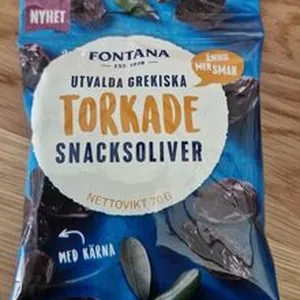 Torkade snacksoliver