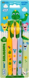 TePe Mini Bolibompa Tandborste 0-3 år 3 st