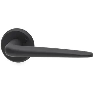 Habo Ytterdörrhandtag Porto, svart aluminium