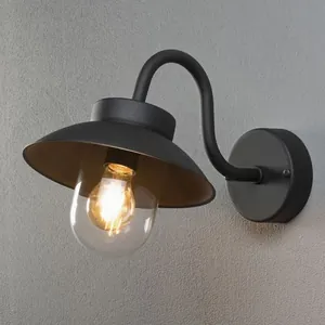 Konstsmide Vega Mini vägglykta svart E27