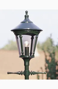 Konstsmide Virgo stolplykta E27 grön ex stolpe