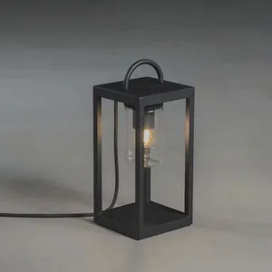 Konstsmide Bologna golvlykta small svart E27 230V 5m kabel