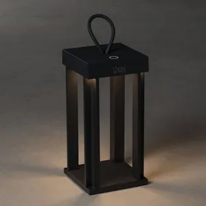 Konstsmide Cannes lanterna svart USB dimbar 42cm 2700/3000K.